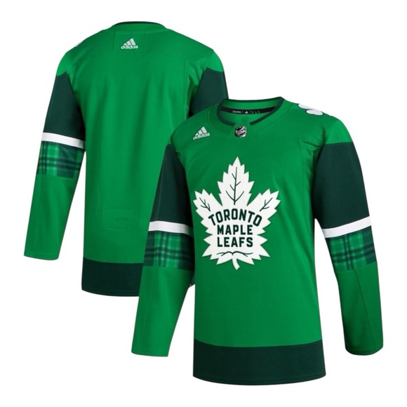 adidas Other - Adidas Toronto Maple Leafs Primegreen Jersey Sz 46 Kelly Green St Patricks Day